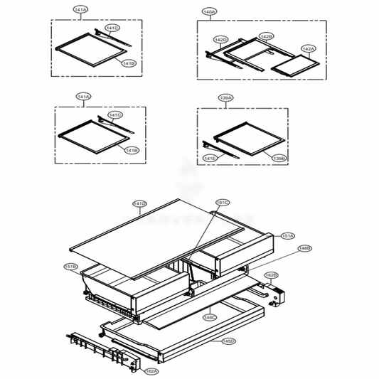 LG Rail Guide Assembly - AEC74897803