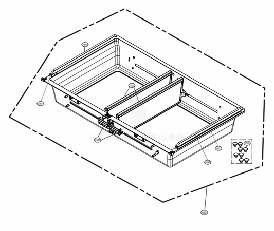 LG Tray Assembly,Drawer - AJP74154610