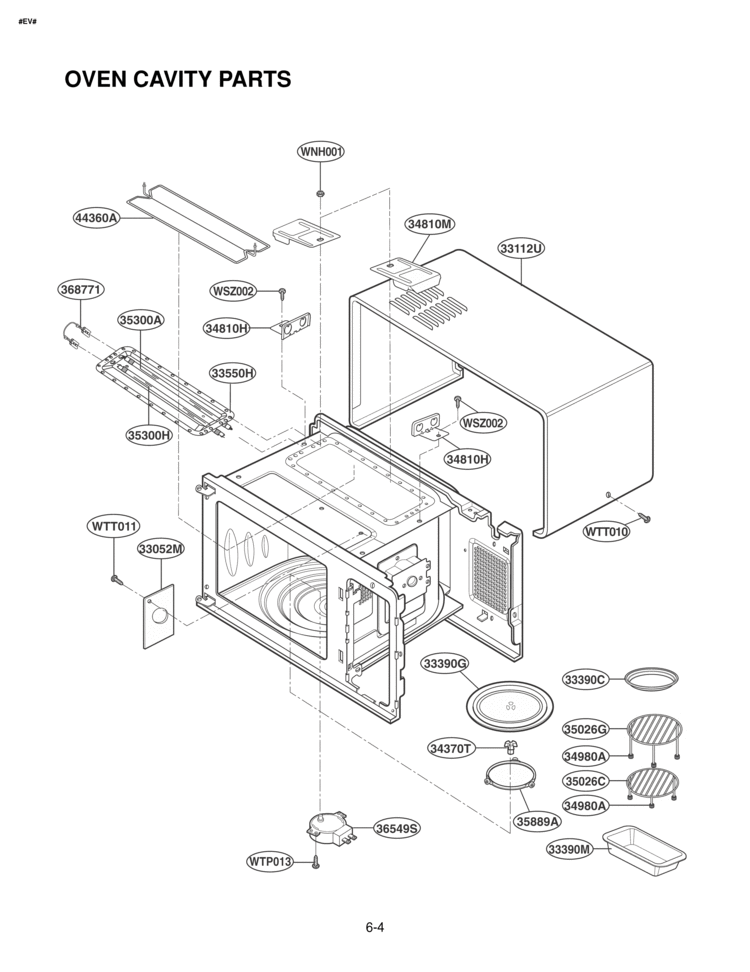LG Turntable Shaft - 4370W1A006G