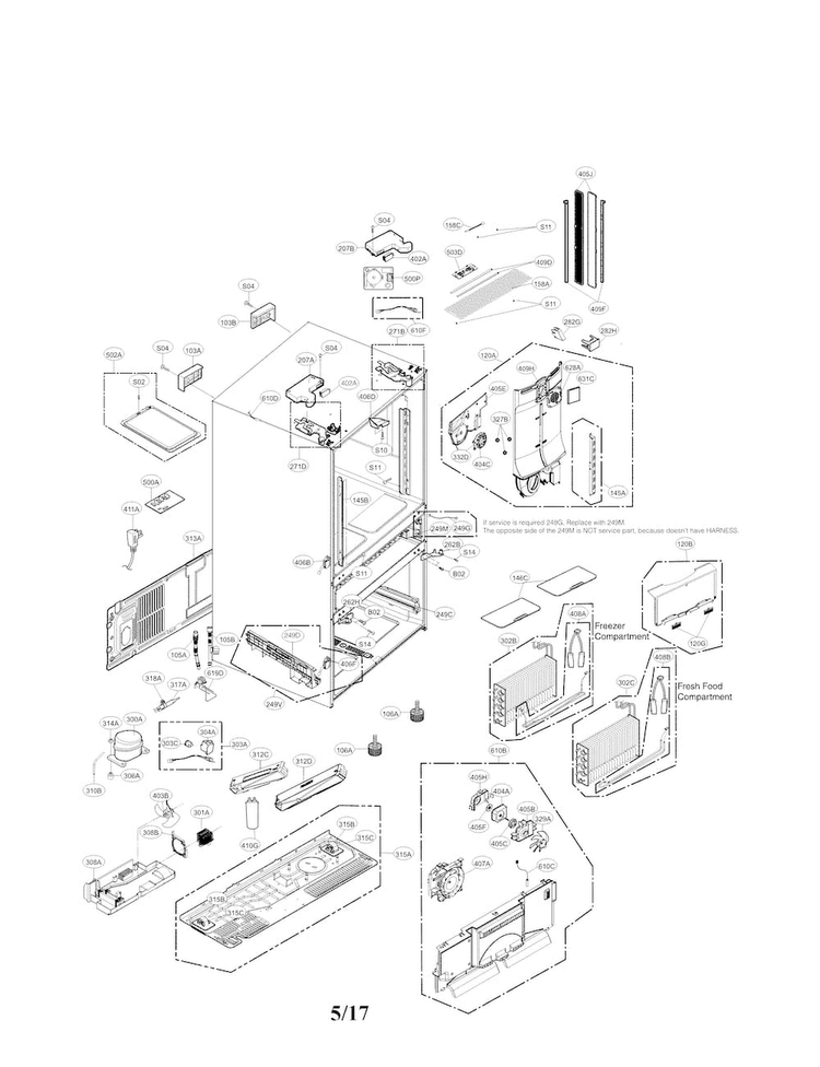 LG Connector Duct Assembly - ADJ73632211