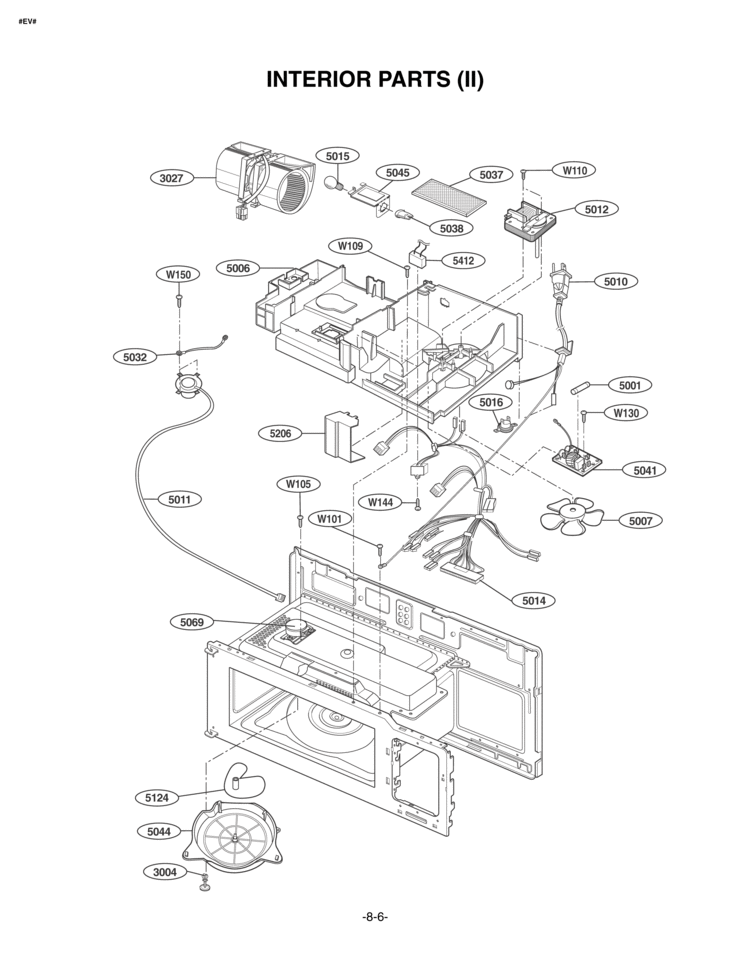 LG Power Cord Assembly - 6411W1A039L
