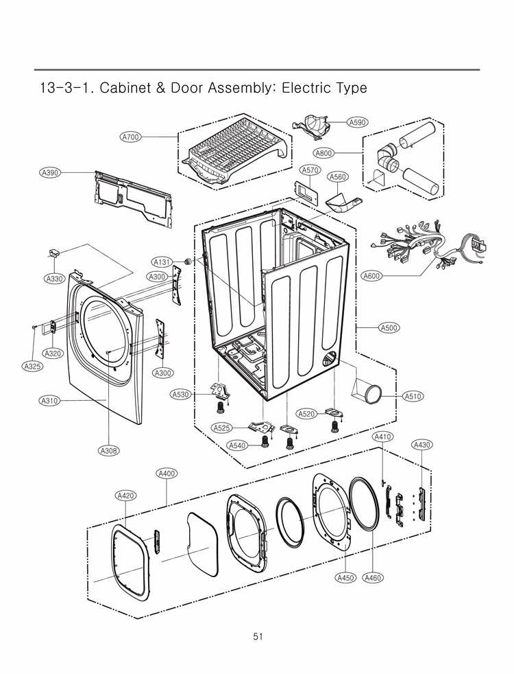 LG Washer Cabinet Assembly - ABJ34559249