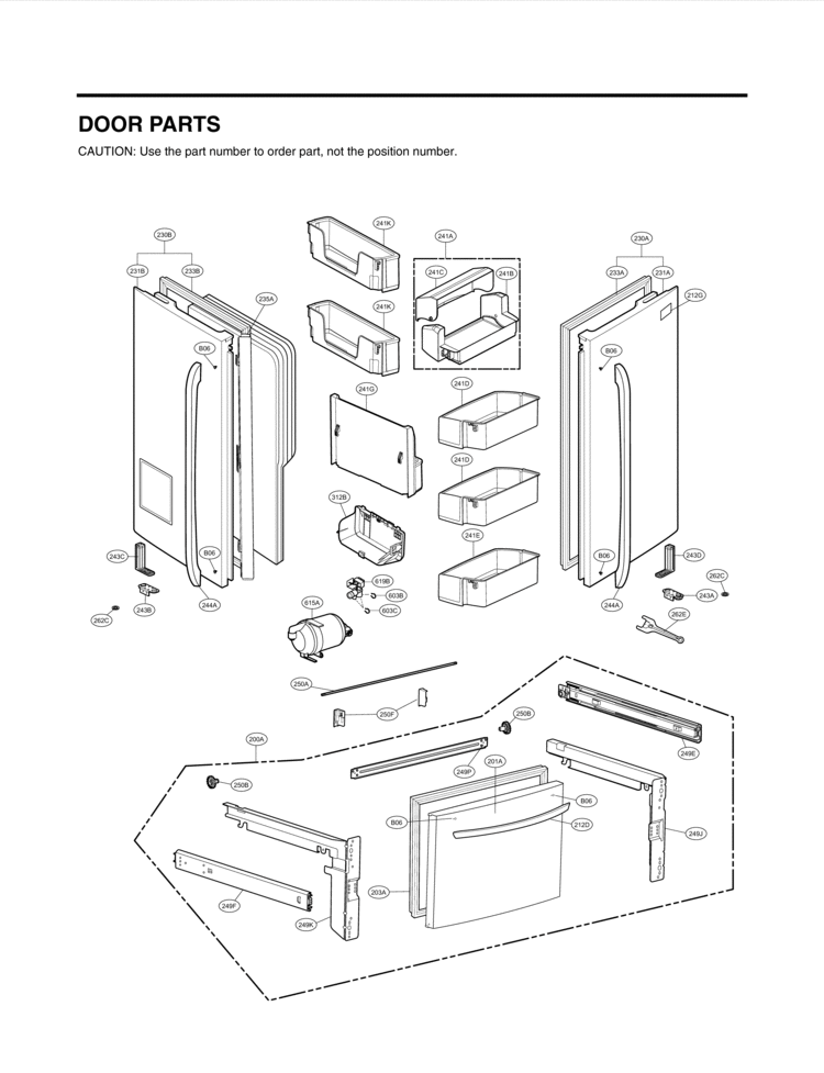 LG Refrigerato Door Foam Assembly - ADD73695833