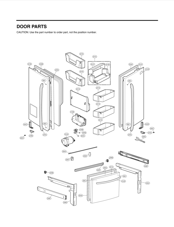 LG Refrigerato Door Foam Assembly - ADD73497607