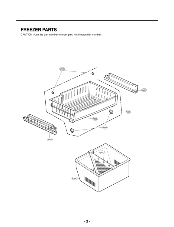 LG Drawer Tray Assembly - AJP73894601