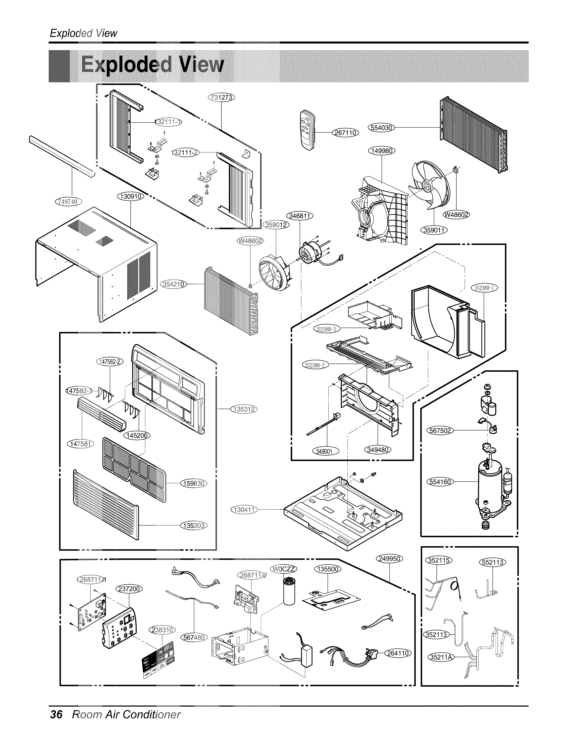 LG Air Conditioner Capacitor,Film,Box - EAE60682906