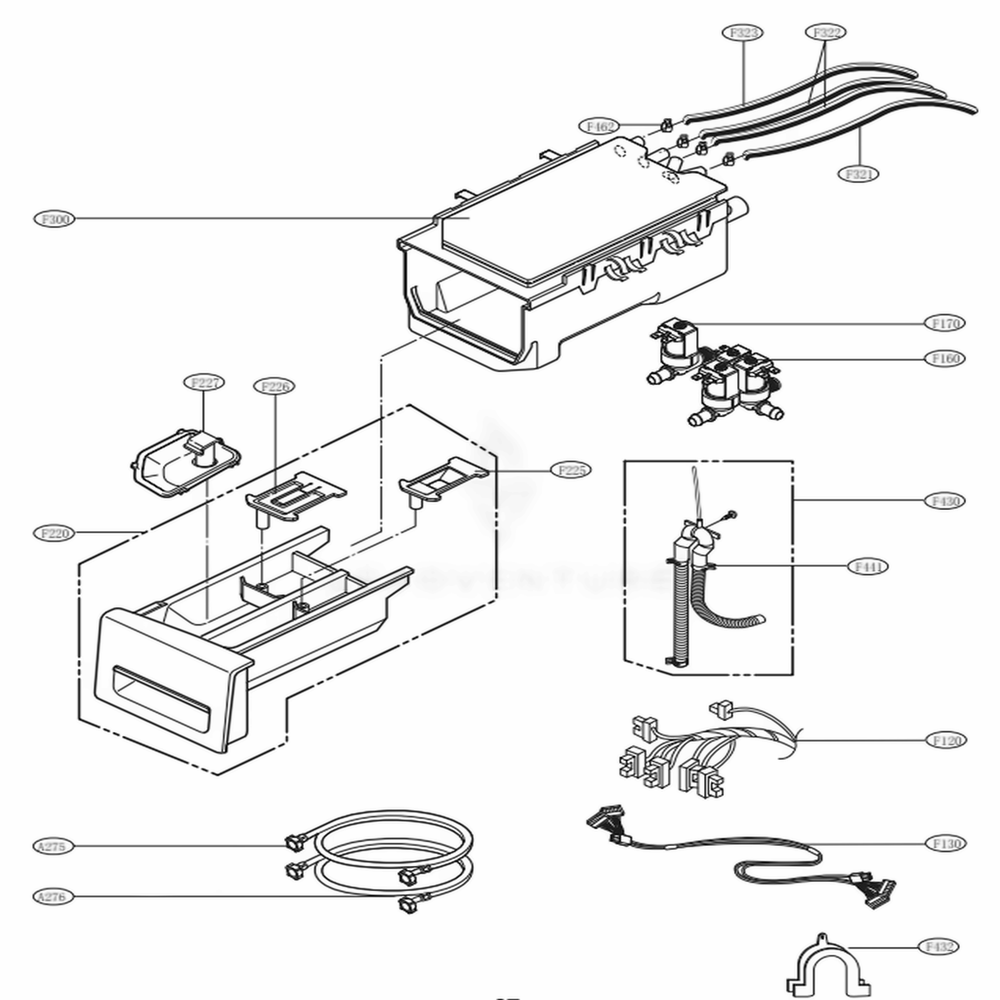 LG Drawer Panel Assembly - AGL73856510