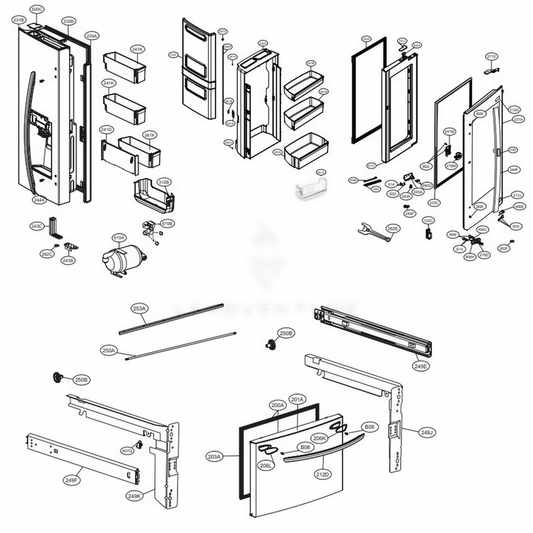 LG Refrigerato Door Foam Assembly - ADD75775805