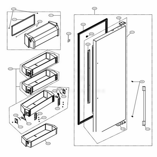 LG Door Gasket Assembly - ADX73490602