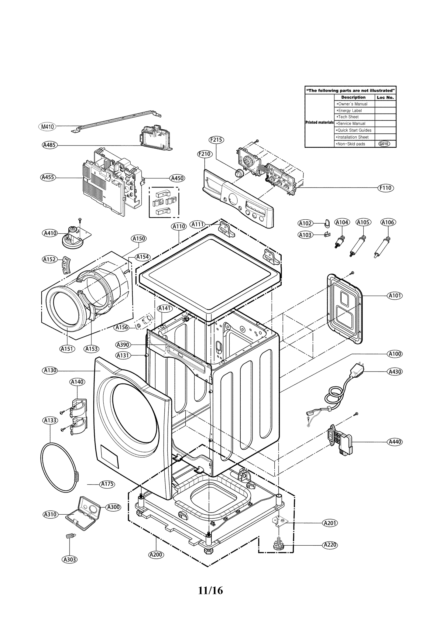 LG Control Panel Assembly - AGL74432615