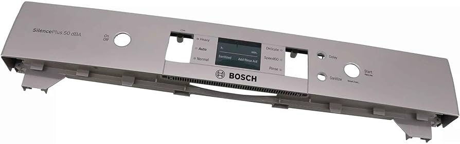 Bosch 00 Dishwasher Panel-Facia Silver, W/ Top Seal - 777874