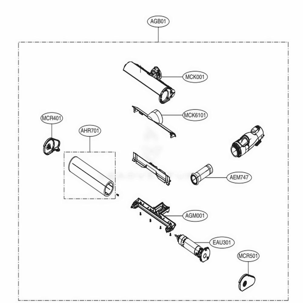 LG Nozzle Assembly,Floor - AGB74192423