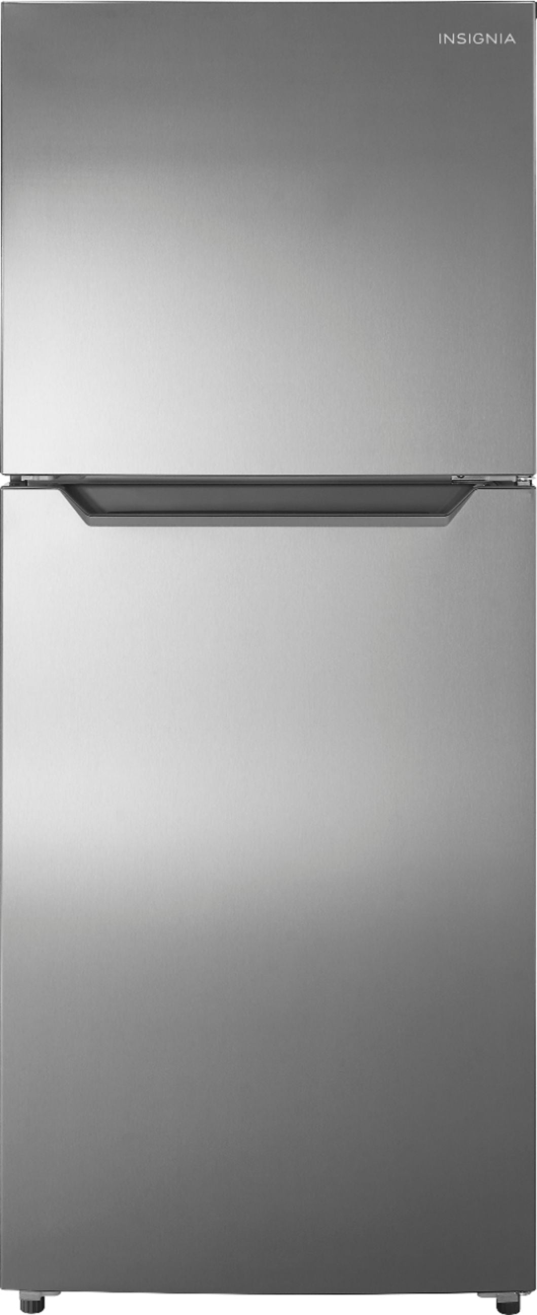 Insignia NSRTM10SS2 10 Cu. Ft. Top-Freezer Refrigerator with Reversible Door and ENERGY STAR Certification - Stainless Steel Look
