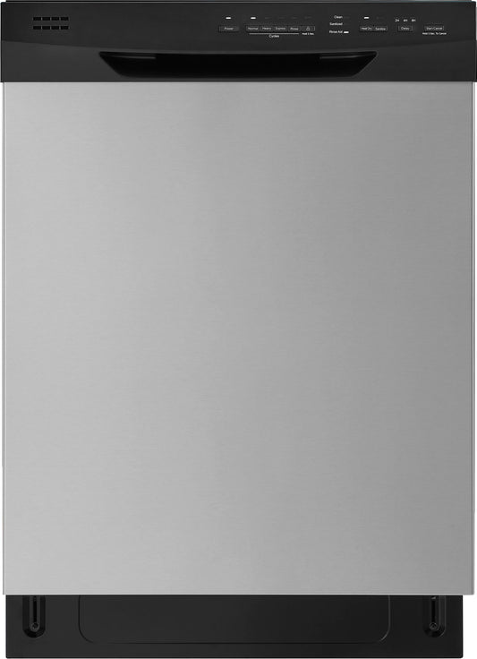 Insignia NSDWRF2SS3 24” Front Control Built-In Dishwasher with Sensor Wash, Stainless Steel Tub, 51 dBA, and ENERGY STAR Certification - Stainless Steel