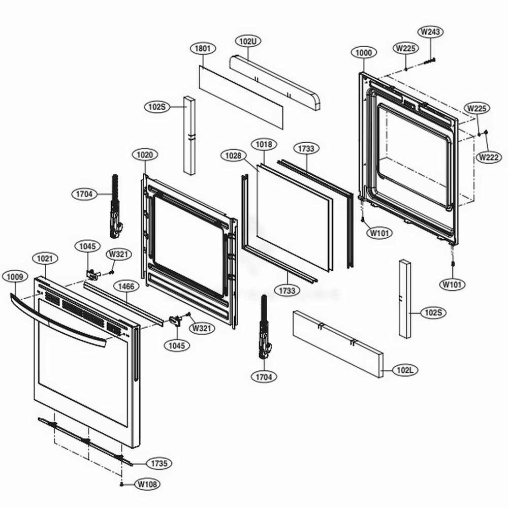 LG Door Assembly - ADC30000701