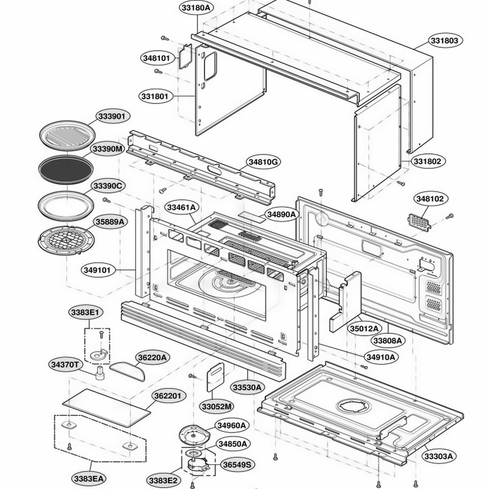 LG Turntable Shaft - 4370W3T011A