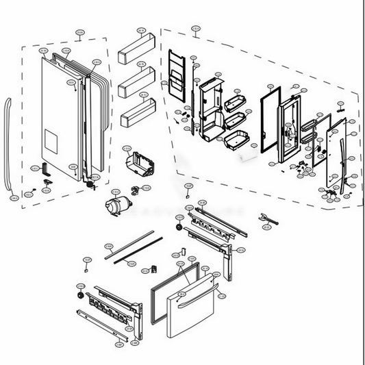 LG Door Stopper - MJB63449802