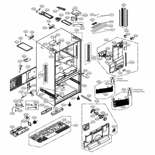 LG Multi Duct Assembly - ADJ73252238