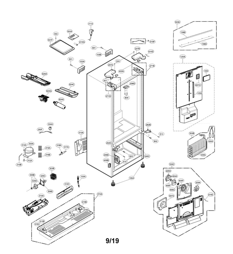 LG Door Stopper - MJB63649801