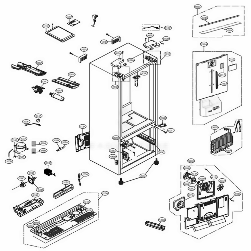 LG Wire Condenser Assembly - ACG76384401
