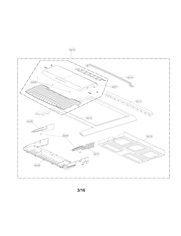 LG Top Plate - MGJ64365205