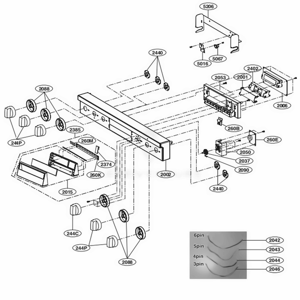 LG Knob Assembly - AEZ74153504