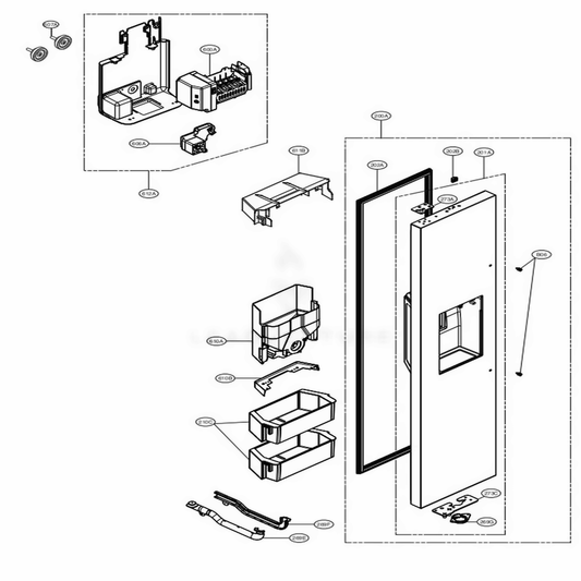LG Door Gasket Assembly - ADX73490601