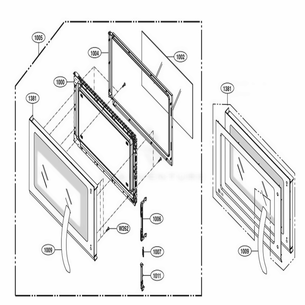LG Door Assembly,Full - ADC73028312