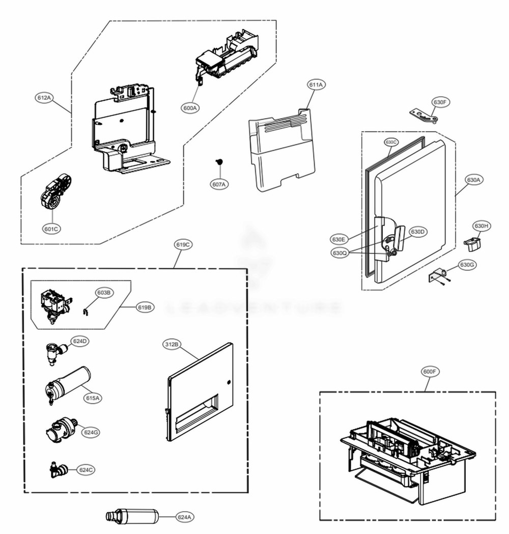 LG Tube Connector - MCD64927501