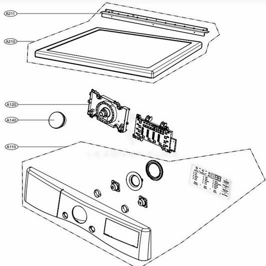 LG Panel Assembly,Control - AGL76992523