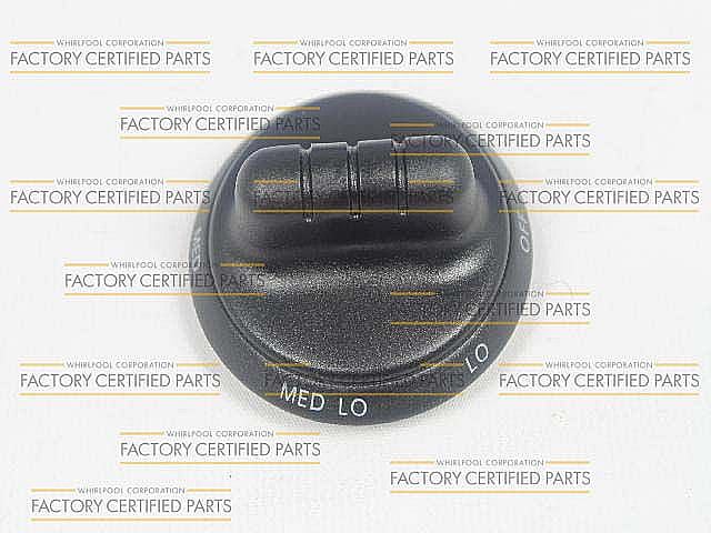 Whirlpool Cooktop Burner Knob (Black) - WP31760601B
