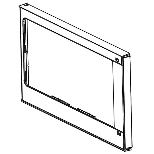 Electrolux Microwave Door Outer Panel (White) - 5304477395