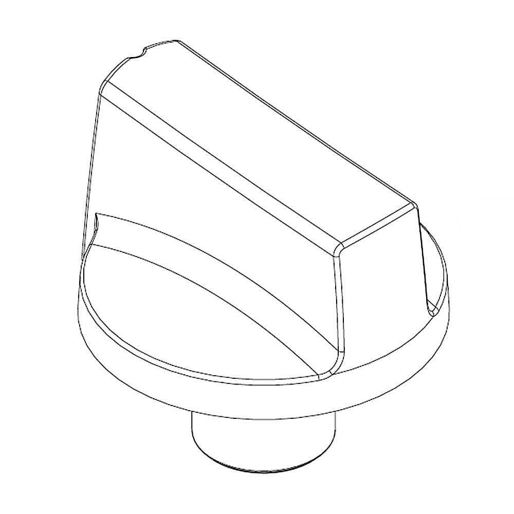 Whirlpool Cooktop Downdraft Vent Fan Knob - W10207833