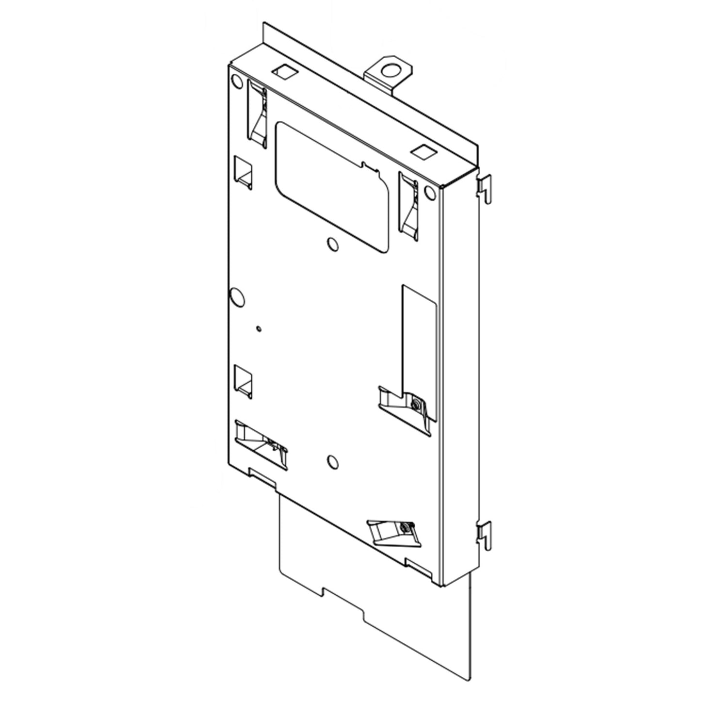 Whirlpool Microwave Control Panel Bracket - W10833366