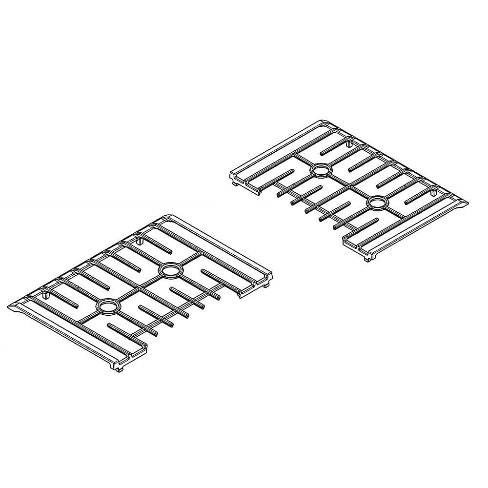 Whirlpool Range Surface Burner Grate Set (Black) - W11175813