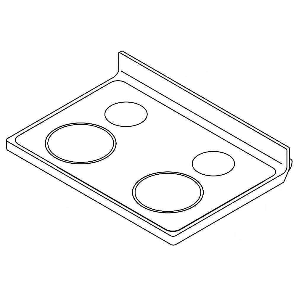 Whirlpool Range Main Top (Black) - W11178791