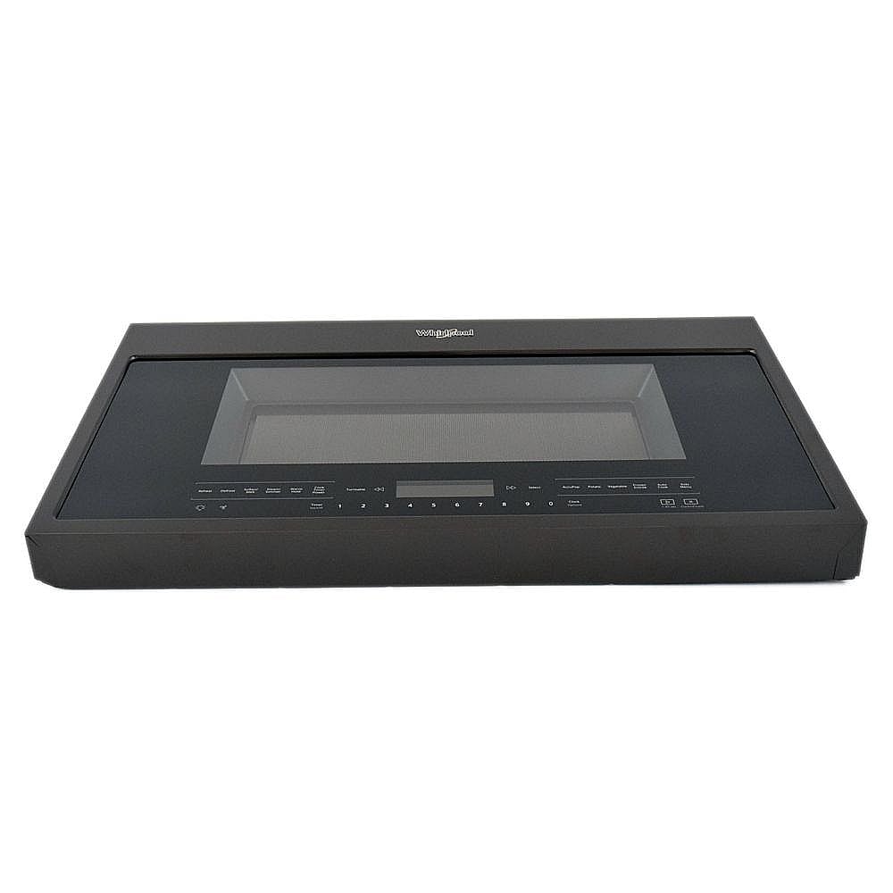Whirlpool Microwave Door Assembly (Black Stainless) - W11186046