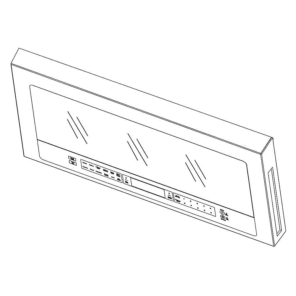 Whirlpool Microwave Door Assembly - W11196118