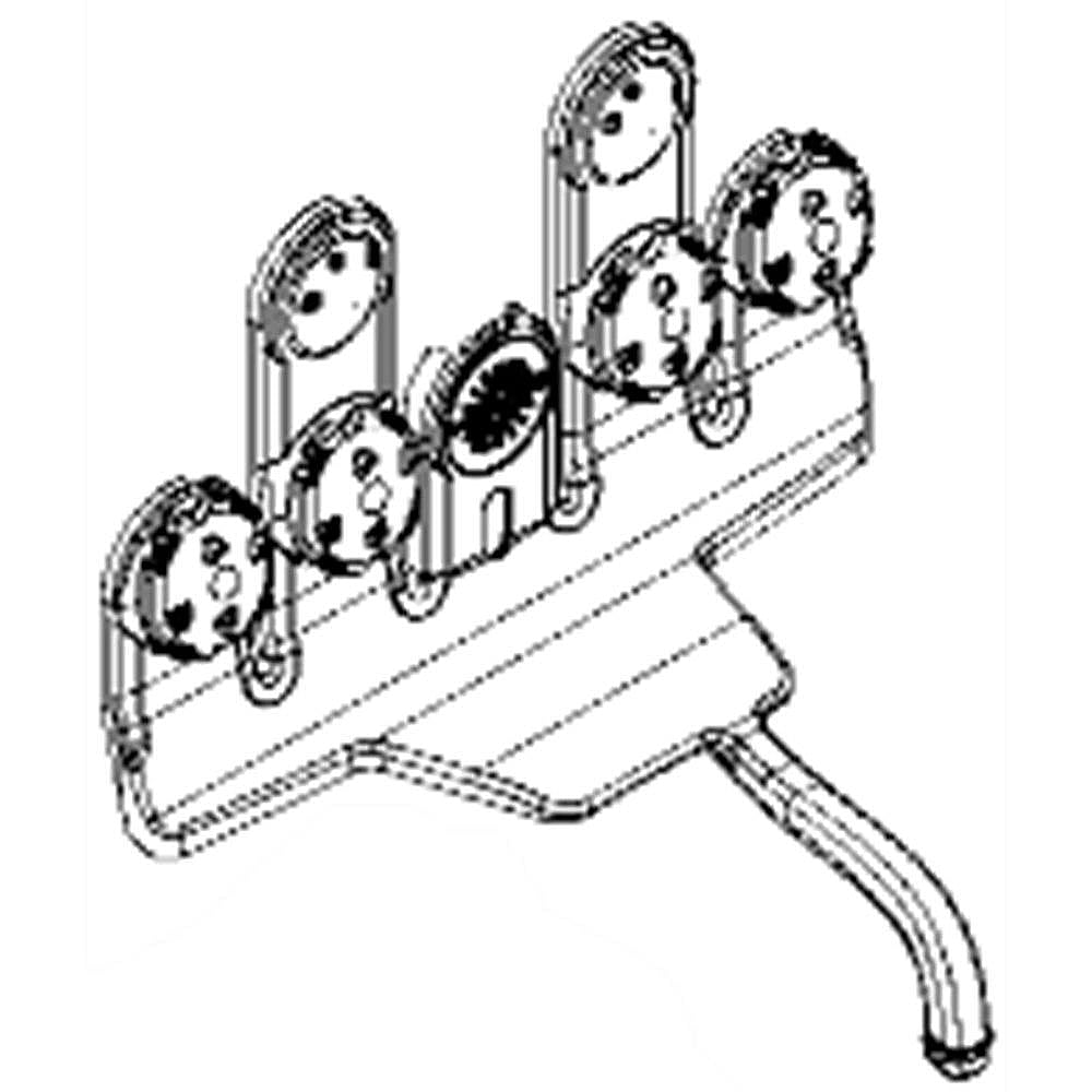 Whirlpool Dishwasher Turbo Wash Manifold Assembly - W10457053