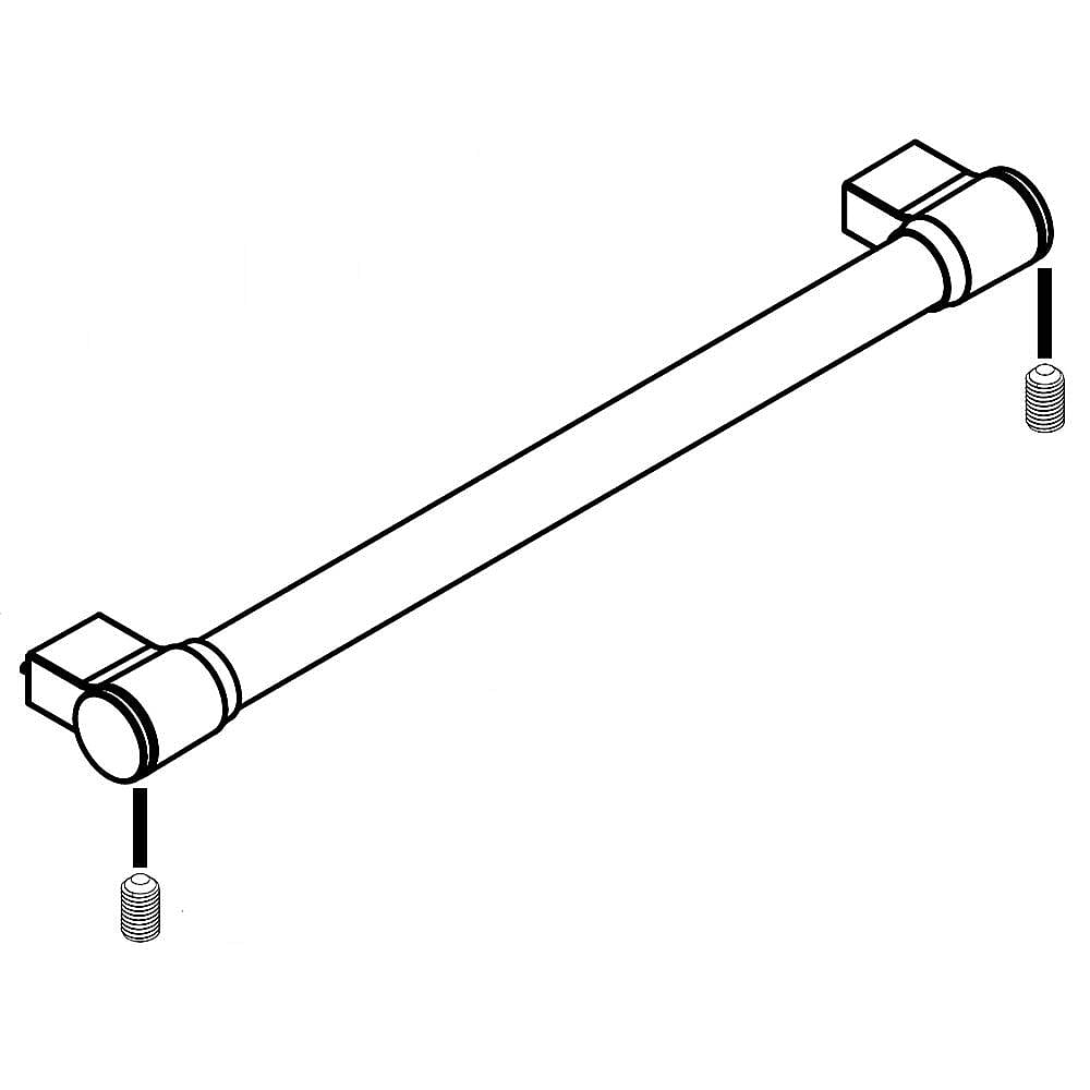 Whirlpool Dishwasher Door Handle Assembly (Stainless) - W11094492