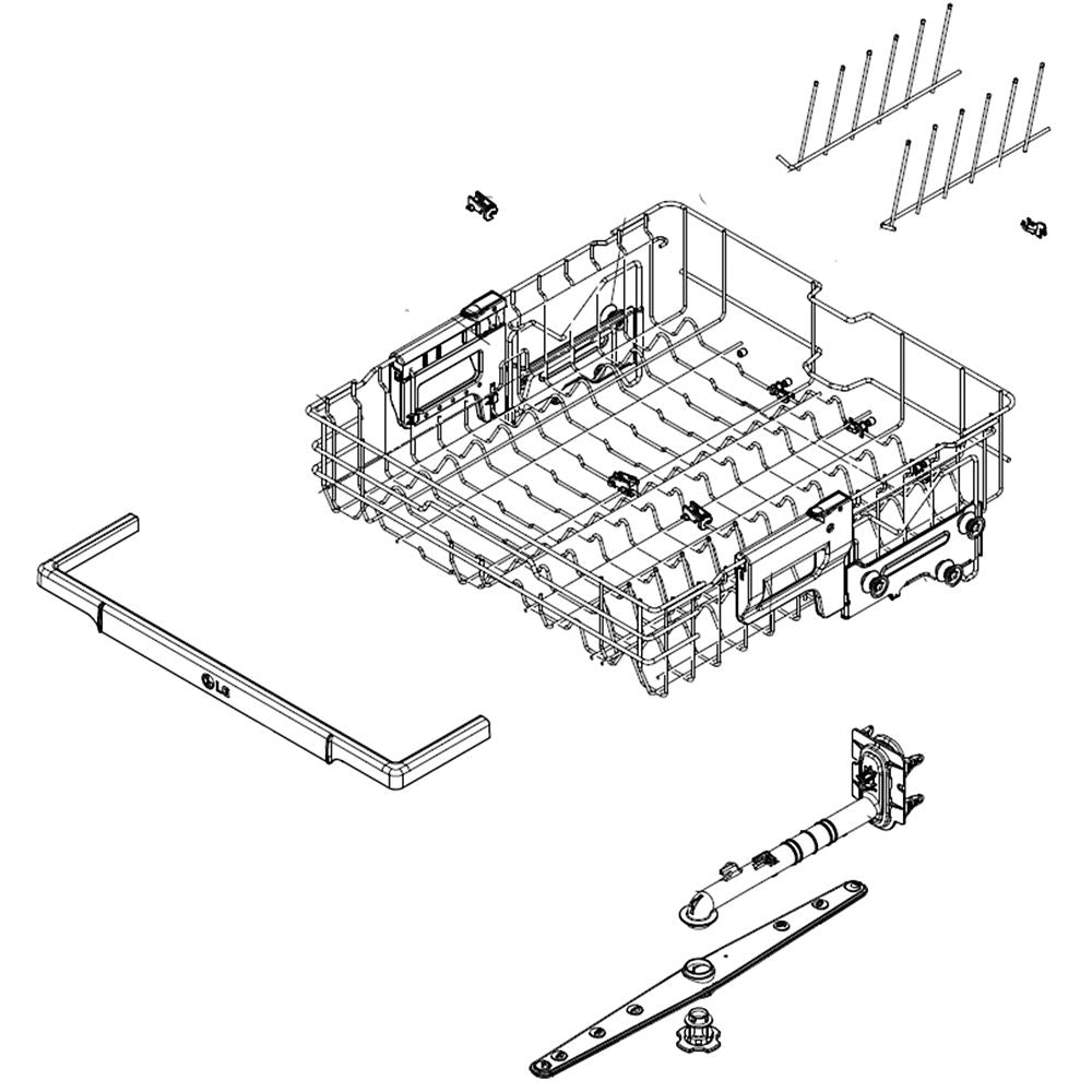 LG Rack Assembly - AHB73249228