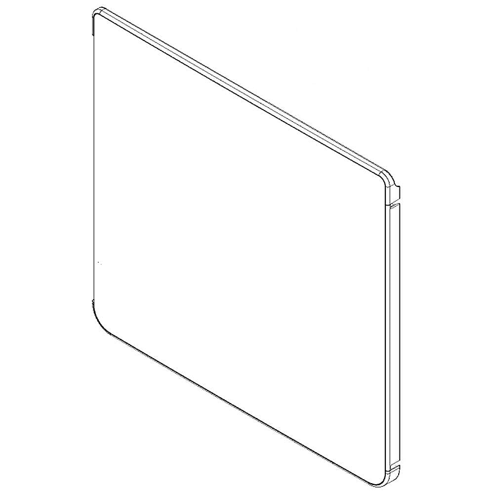 Whirlpool Dryer Door Outer Panel Assembly (White) - W10767924