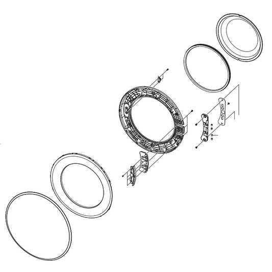 Samsung Washer or Dryer Assembly Door - DC97-15975G