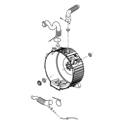 LG Outer Tub Assembly - AJQ74174201