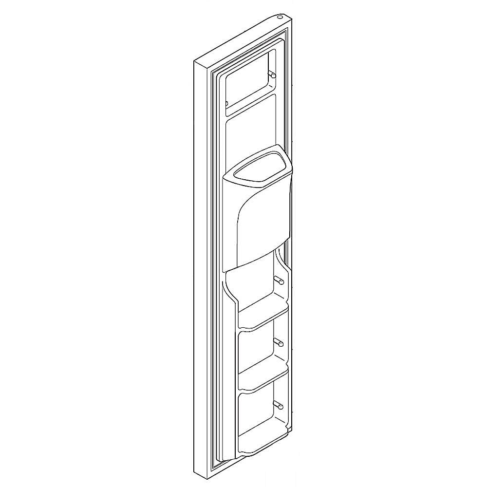 Electrolux Dsp Door-Frz,White,Complete - 242026457