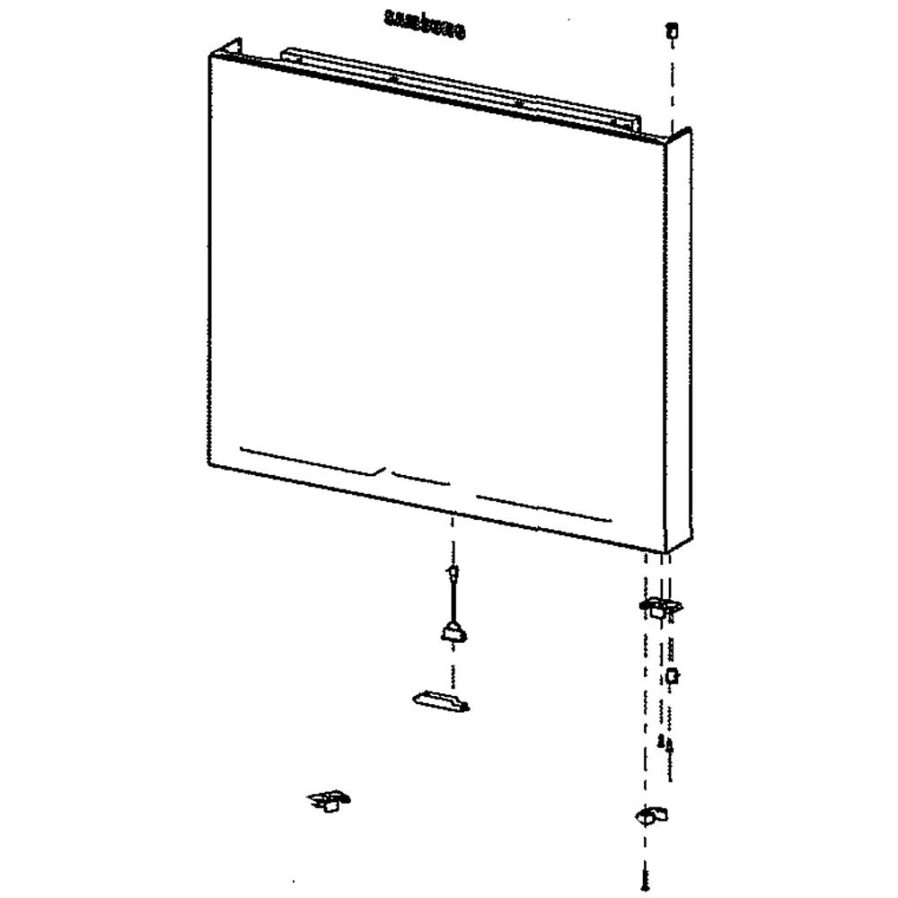 Samsung Refrigerator Freezer Door Assembly - DA91-04694B