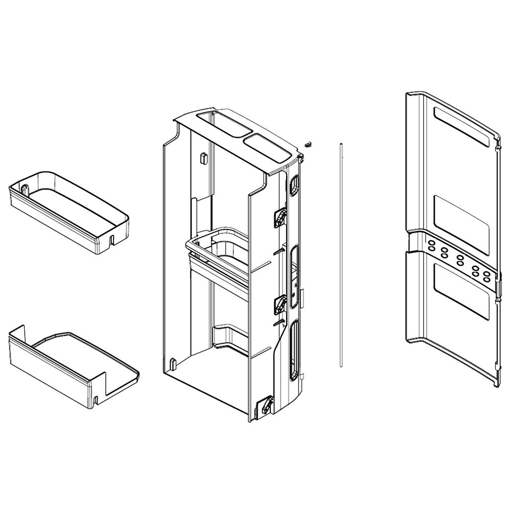 LG Refrigerator Home Bar Case Assembly - ABQ77140102