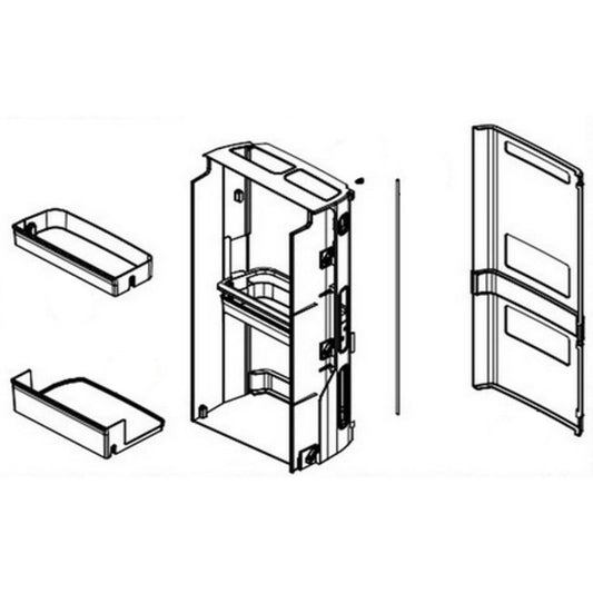 LG Refrigerator Home Bar Case Assembly - ABQ77140104