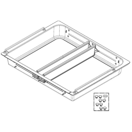 LG Drawer Tray Assembly - AJP73334505
