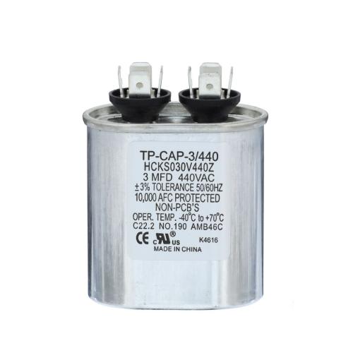 Tradepro 3 Mfd 440 Volt Oval Run Capaci - TP-CAP-3/440